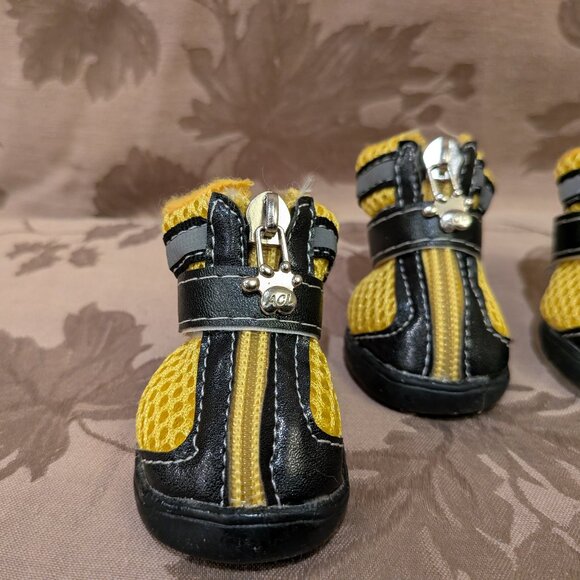 ACL Yellow and Black Dog Shoes, Size 3, EUC! - Picture 5 of 7